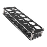 Wine Bottle Display Holder Acrylic Impact Resistant Decorative Wine Bottle Rack for Home Bar 2X6 12 Head Combination Cup Holder - Front View