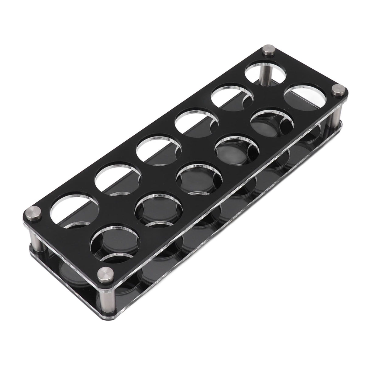 Wine Bottle Display Holder Acrylic Impact Resistant Decorative Wine Bottle Rack for Home Bar 2X6 12 Head Combination Cup Holder