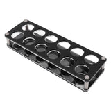 Wine Bottle Display Holder Acrylic Impact Resistant Decorative Wine Bottle Rack for Home Bar 2X6 12 Head Combination Cup Holder - 45-Degree Angle