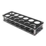 Wine Bottle Display Holder Acrylic Impact Resistant Decorative Wine Bottle Rack for Home Bar 2X6 12 Head Combination Cup Holder - Rear View