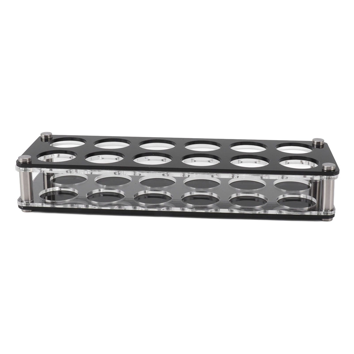 Wine Bottle Display Holder Acrylic Impact Resistant Decorative Wine Bottle Rack for Home Bar 2X6 12 Head Combination Cup Holder