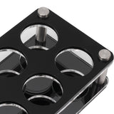 Wine Bottle Display Holder Acrylic Impact Resistant Decorative Wine Bottle Rack for Home Bar 2X6 12 Head Combination Cup Holder