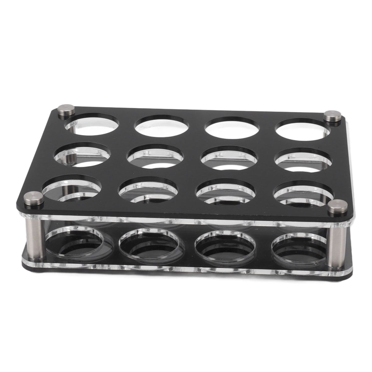 Wine Bottle Display Holder Acrylic Impact Resistant Decorative Wine Bottle Rack for Home Bar 3X4 12 Head Combination Cup Holder