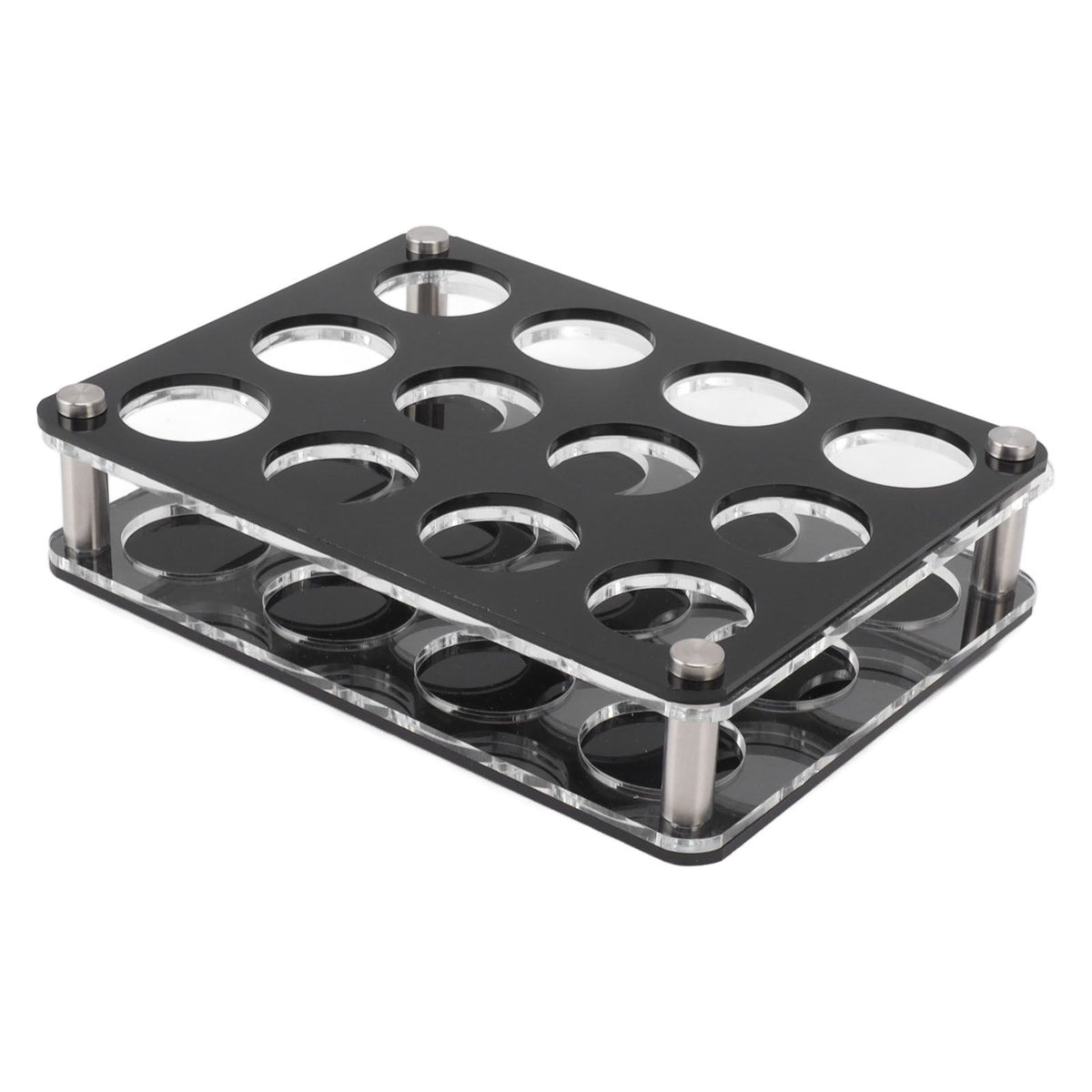 Wine Bottle Display Holder Acrylic Impact Resistant Decorative Wine Bottle Rack for Home Bar 3X4 12 Head Combination Cup Holder