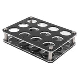 Wine Bottle Display Holder Acrylic Impact Resistant Decorative Wine Bottle Rack for Home Bar 3X4 12 Head Combination Cup Holder - Side View