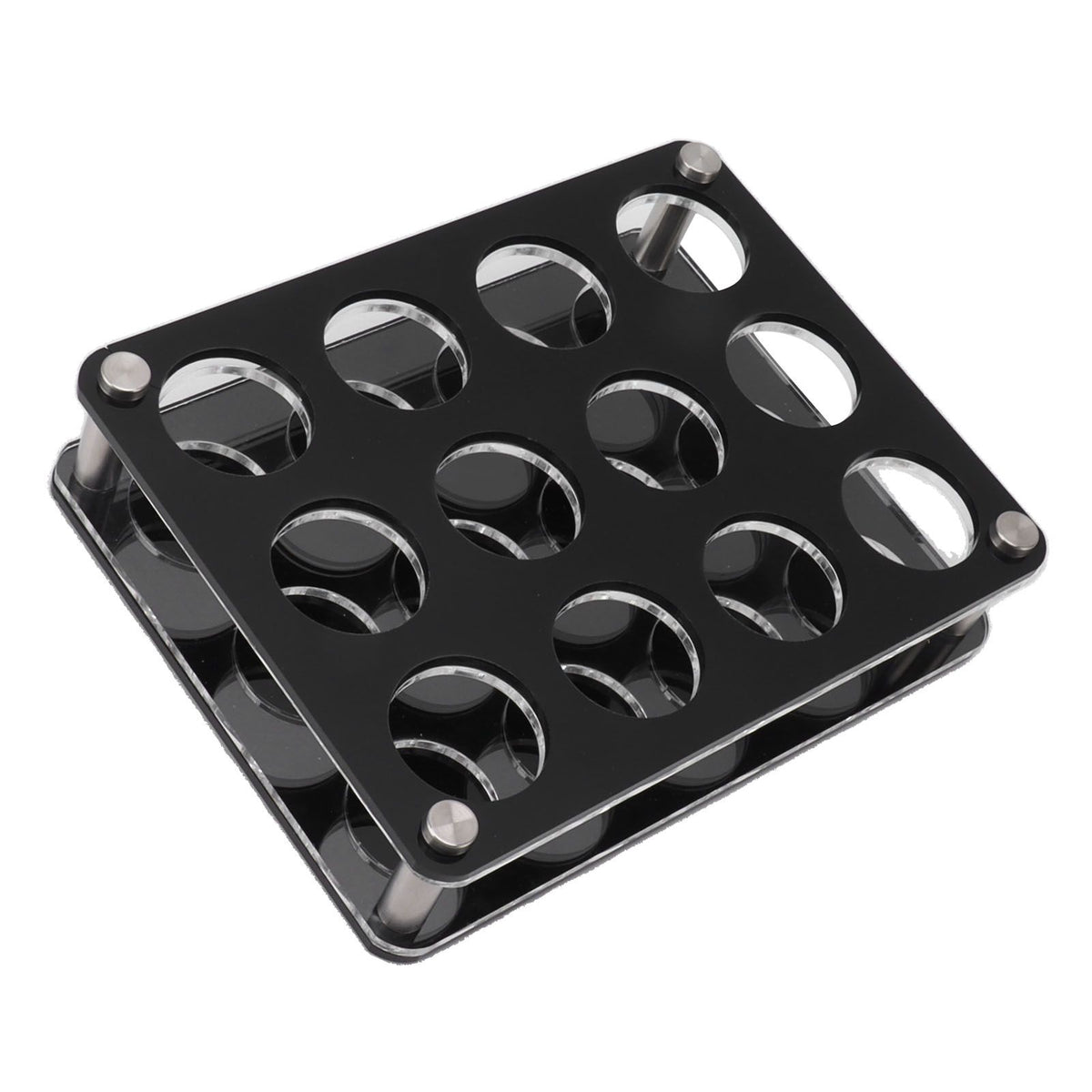 Wine Bottle Display Holder Acrylic Impact Resistant Decorative Wine Bottle Rack for Home Bar 3X4 12 Head Combination Cup Holder