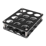 Wine Bottle Display Holder Acrylic Impact Resistant Decorative Wine Bottle Rack for Home Bar 3X4 12 Head Combination Cup Holder - Rear View
