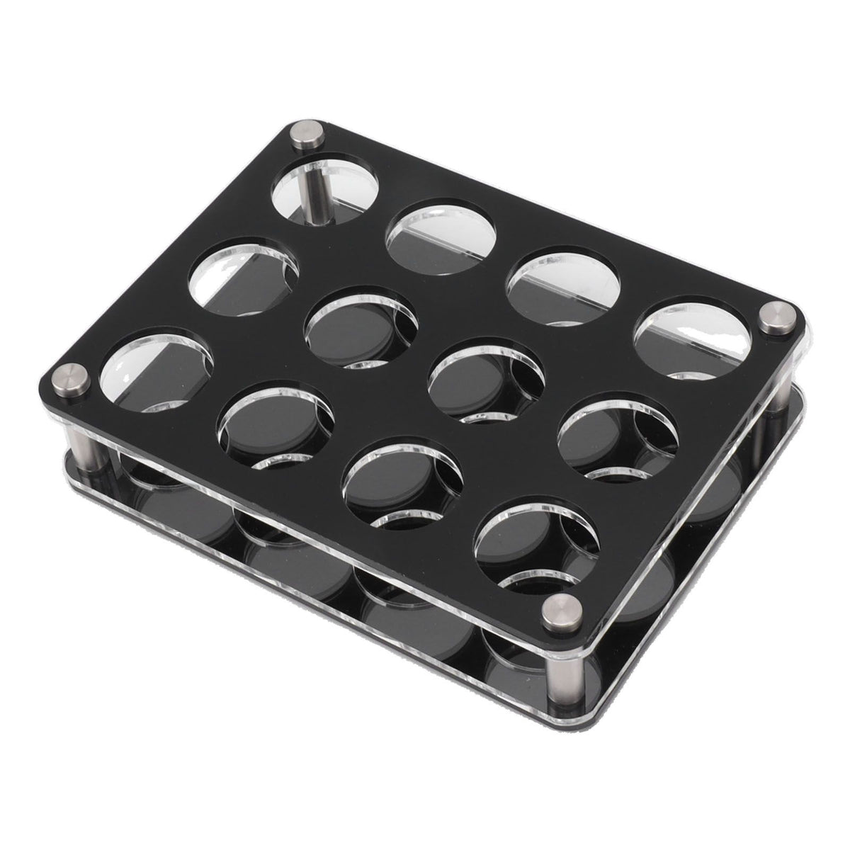 Wine Bottle Display Holder Acrylic Impact Resistant Decorative Wine Bottle Rack for Home Bar 3X4 12 Head Combination Cup Holder