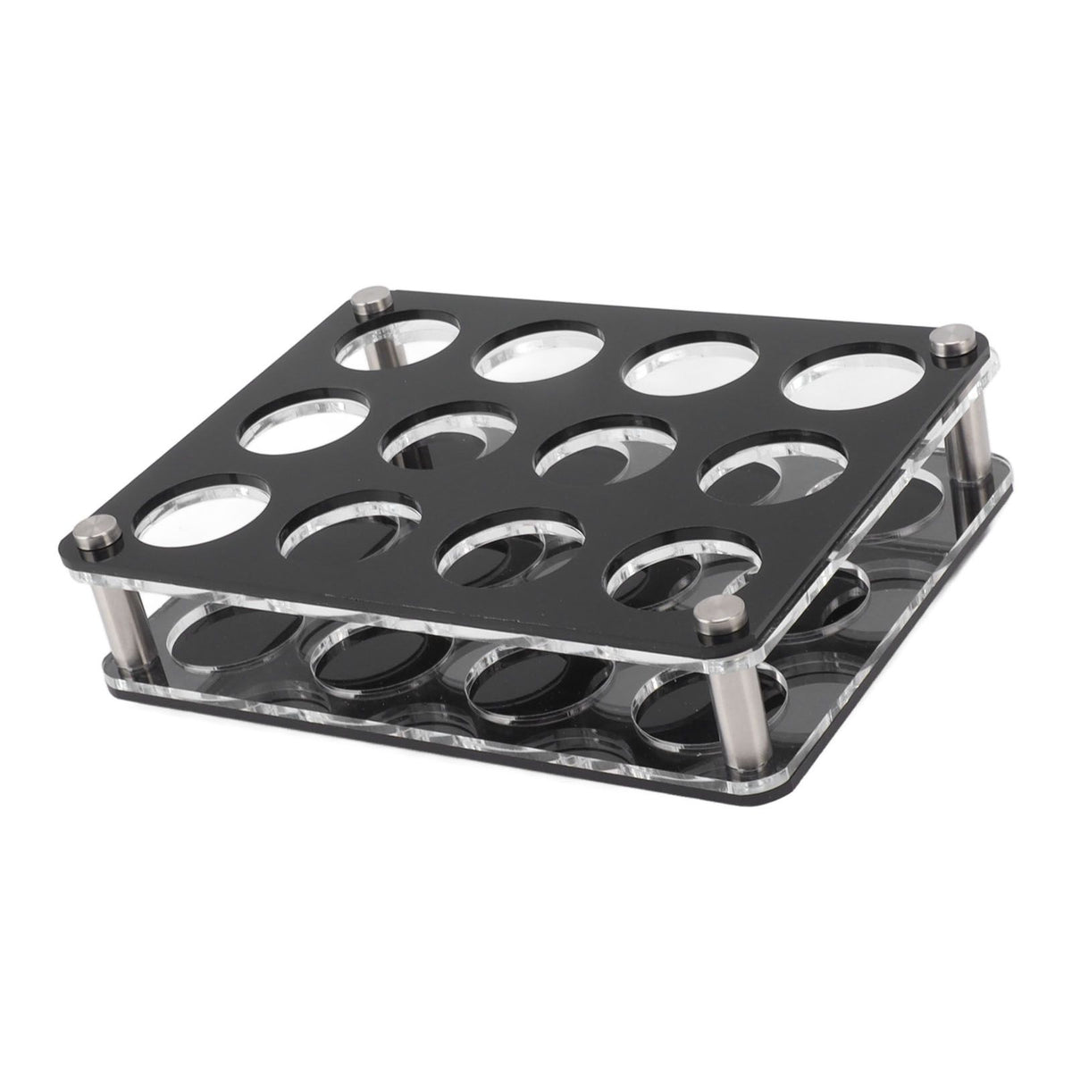 Wine Bottle Display Holder Acrylic Impact Resistant Decorative Wine Bottle Rack for Home Bar 3X4 12 Head Combination Cup Holder