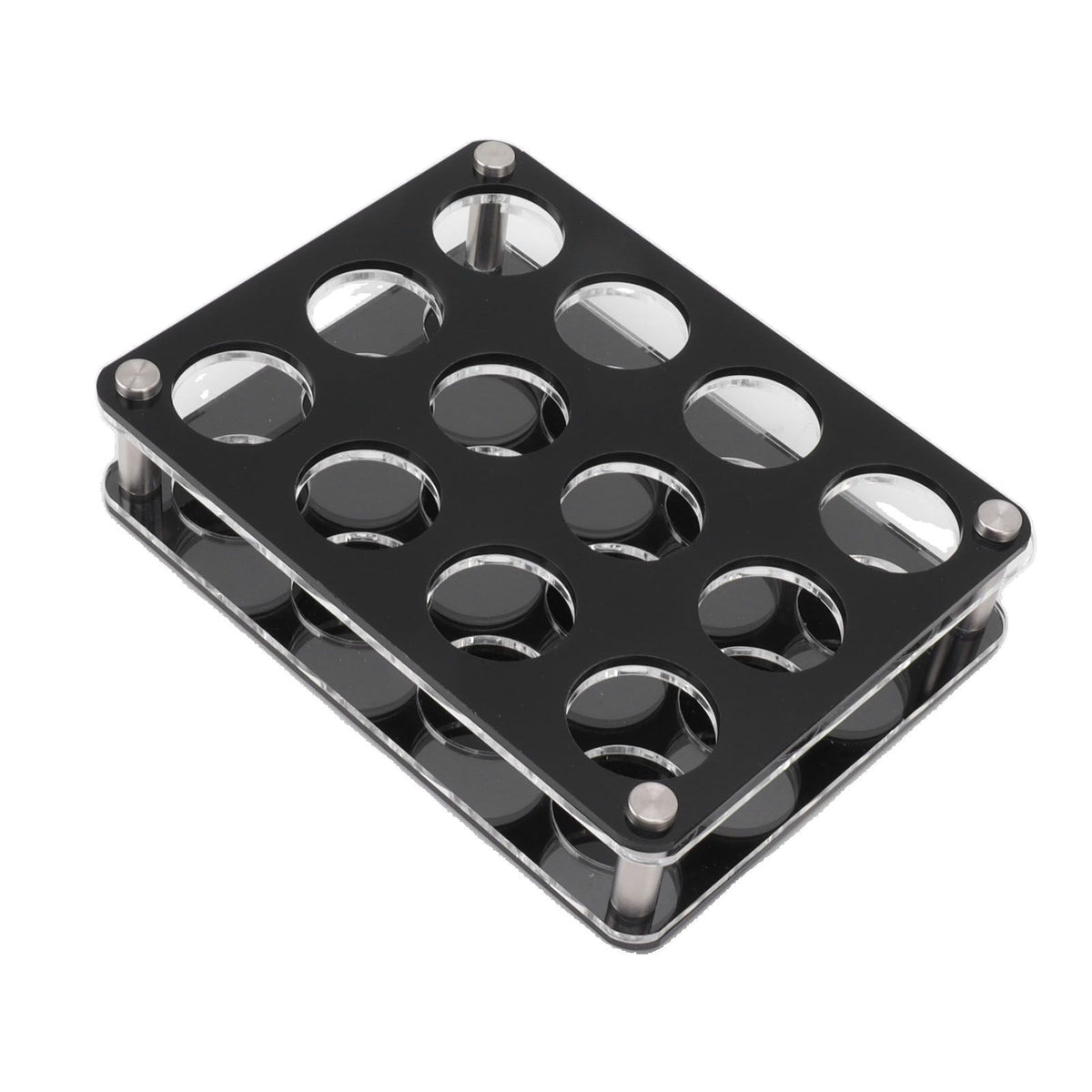 Wine Bottle Display Holder Acrylic Impact Resistant Decorative Wine Bottle Rack for Home Bar 3X4 12 Head Combination Cup Holder