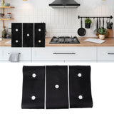 3Pcs PTFE Stove Cover Washable Stove Guard Cleaning Cover Oil Proof Gas Stove Pad for Home Restaurant Office - Extra Image