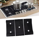 3Pcs PTFE Stove Cover Washable Stove Guard Cleaning Cover Oil Proof Gas Stove Pad for Home Restaurant Office - Extra Image