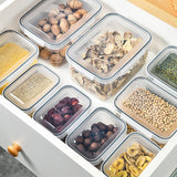 3pcs Drain Storage Basket Box Transparent Leakproof Food Storage Containers with Removable Colander for Fridge - 45-Degree Angle