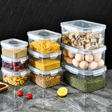 3pcs Drain Storage Basket Box Transparent Leakproof Food Storage Containers with Removable Colander for Fridge