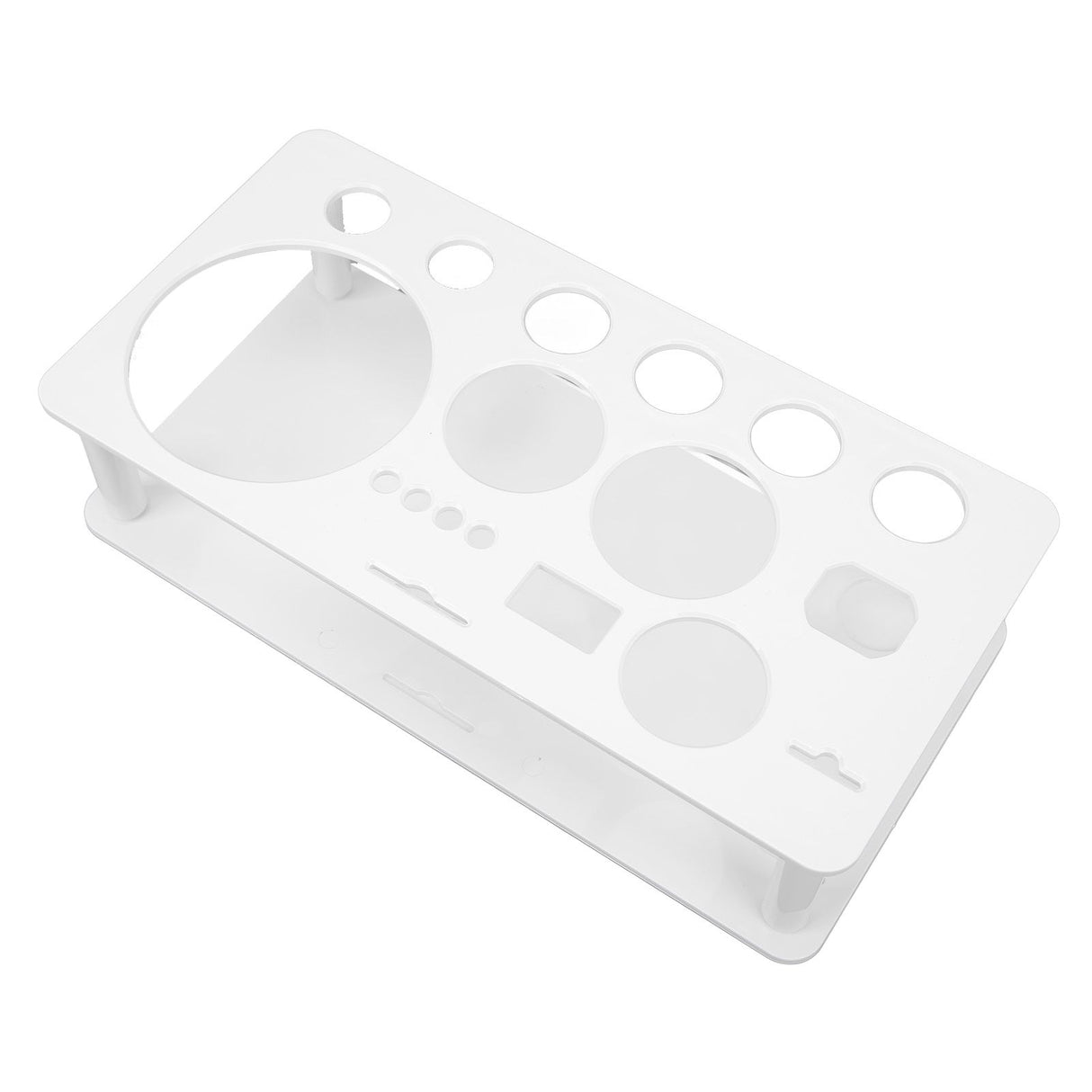 Bartender Kit Stand Detachable Space Saving Odorless Multipurpose Plastic Bartending Tool Holder for Bar Home White Large