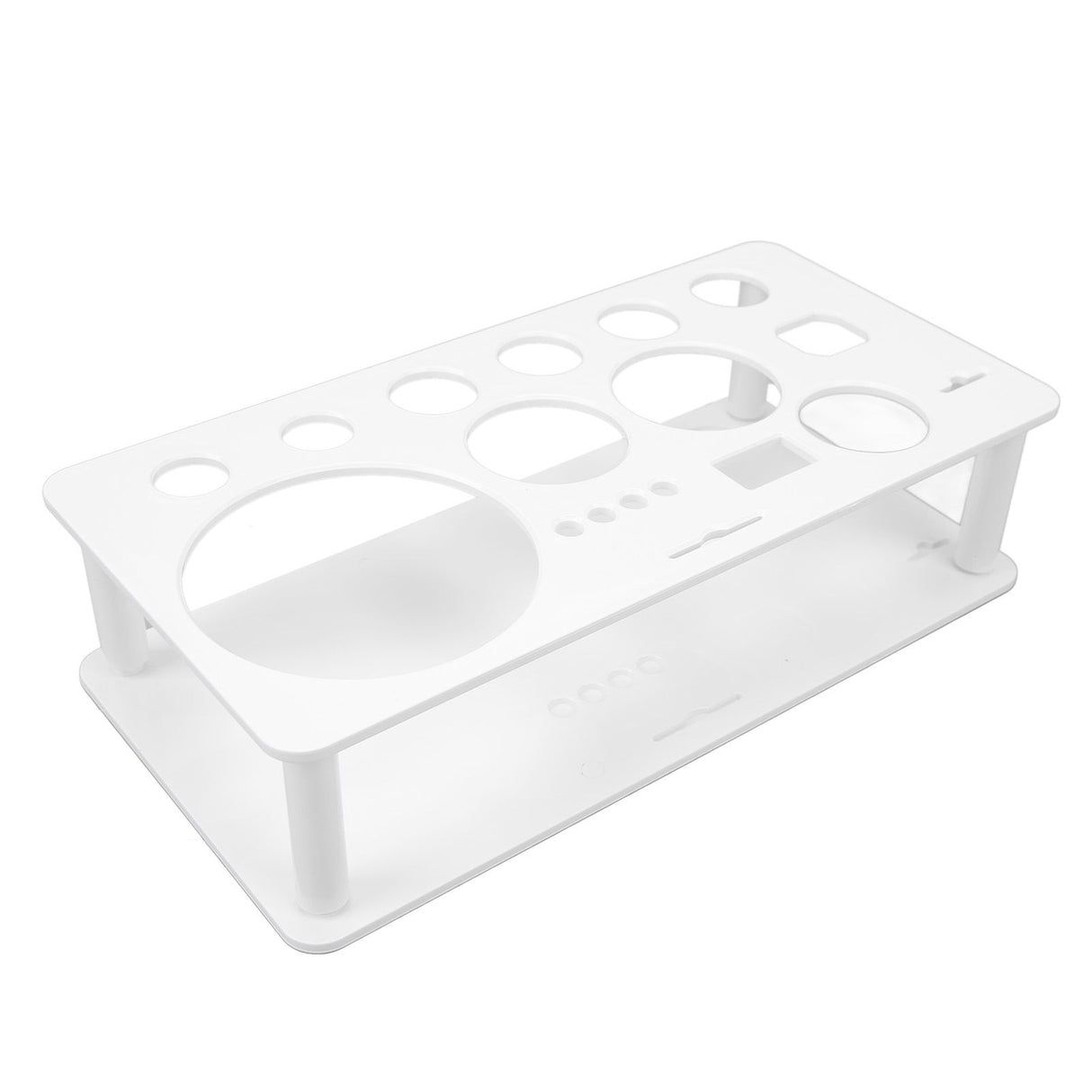 Bartender Kit Stand Detachable Space Saving Odorless Multipurpose Plastic Bartending Tool Holder for Bar Home White Large