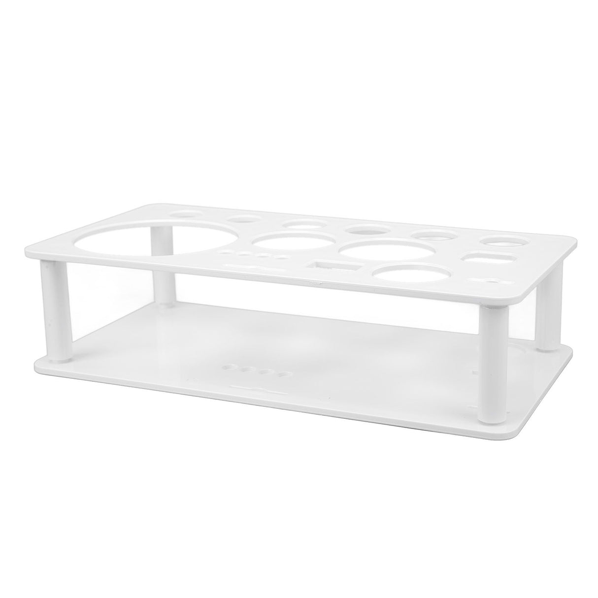 Bartender Kit Stand Detachable Space Saving Odorless Multipurpose Plastic Bartending Tool Holder for Bar Home White Large