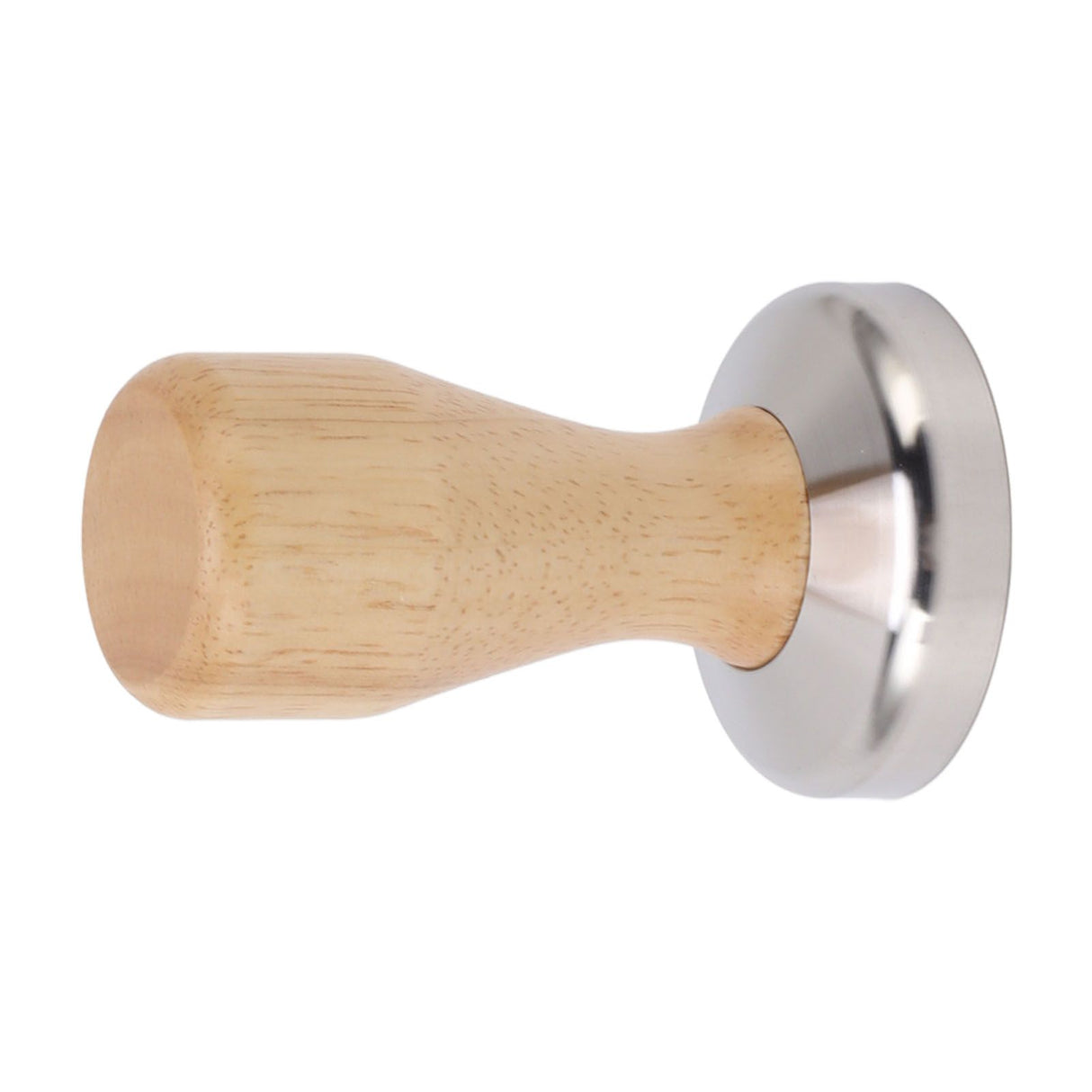 Coffee Tamper 304 Stainless Steel Base Coffee Powder Bean Press Hammer with Wooden Handle for Home Cafe 58mm