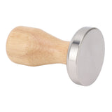 Coffee Tamper 304 Stainless Steel Base Coffee Powder Bean Press Hammer with Wooden Handle for Home Cafe 51mm