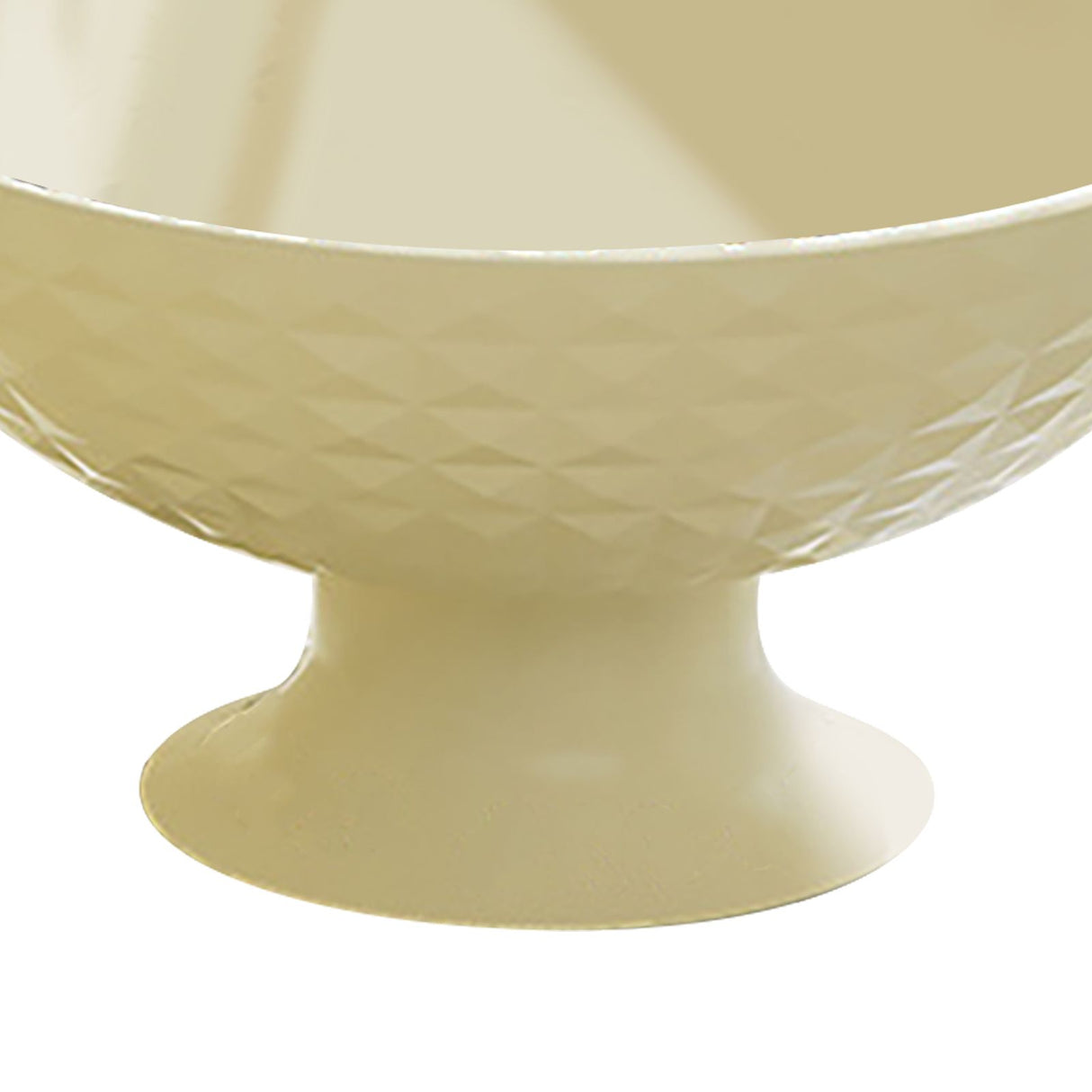 Fruit Tray Plate Holder Plastic Footed Snacks Vegetables Fruits Basket Bowl for Kitchen Counter Dining Room Tables Cream White
