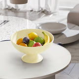 Fruit Tray Plate Holder Plastic Footed Snacks Vegetables Fruits Basket Bowl for Kitchen Counter Dining Room Tables Cream White