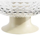 Fruit Tray Plate Holder Plastic Footed Snacks Vegetables Fruits Basket Bowl for Kitchen Counter Dining Room Tables Transparent Color