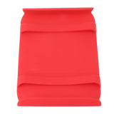 Kitchen Silicone Mat Heat Resistant Silicone Mat with Handle Anti Scalding Anti Slip Kitchen Tool Glove Substitution Red - Side View