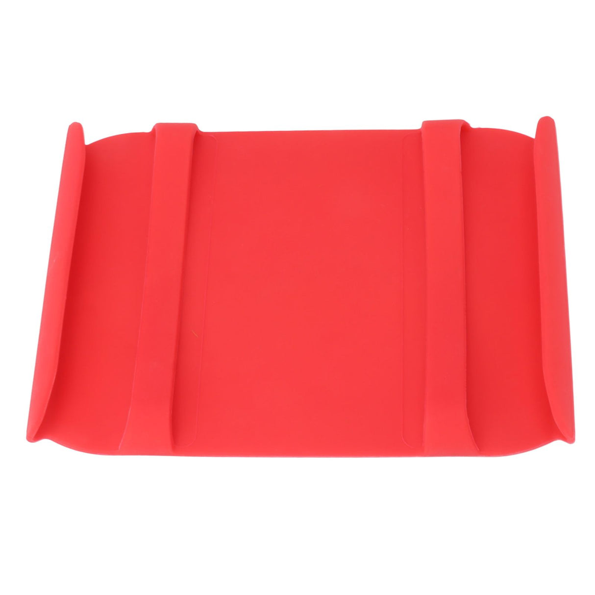 Kitchen Silicone Mat Heat Resistant Silicone Mat with Handle Anti Scalding Anti Slip Kitchen Tool Glove Substitution Red