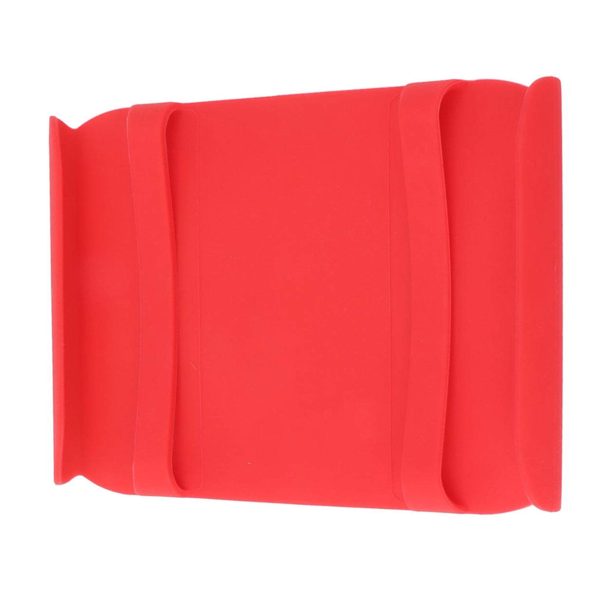 Kitchen Silicone Mat Heat Resistant Silicone Mat with Handle Anti Scalding Anti Slip Kitchen Tool Glove Substitution Red