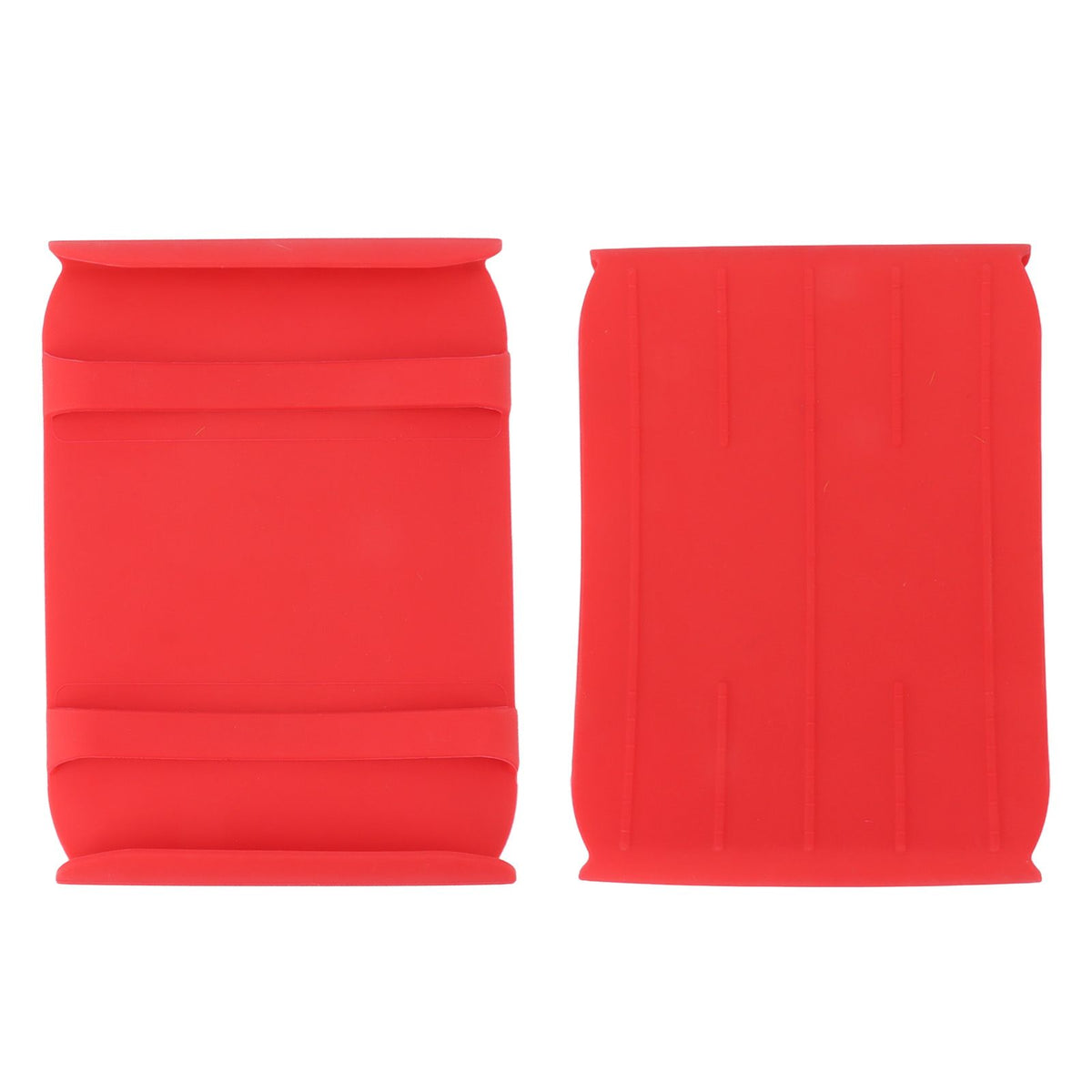 Kitchen Silicone Mat Heat Resistant Silicone Mat with Handle Anti Scalding Anti Slip Kitchen Tool Glove Substitution Red
