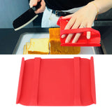 Kitchen Silicone Mat Heat Resistant Silicone Mat with Handle Anti Scalding Anti Slip Kitchen Tool Glove Substitution Red