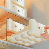Double Layer Egg Drawer Transparent Lengthen Independent Slot Egg Holder Egg Storage Container for Refrigerator White - Extra Image