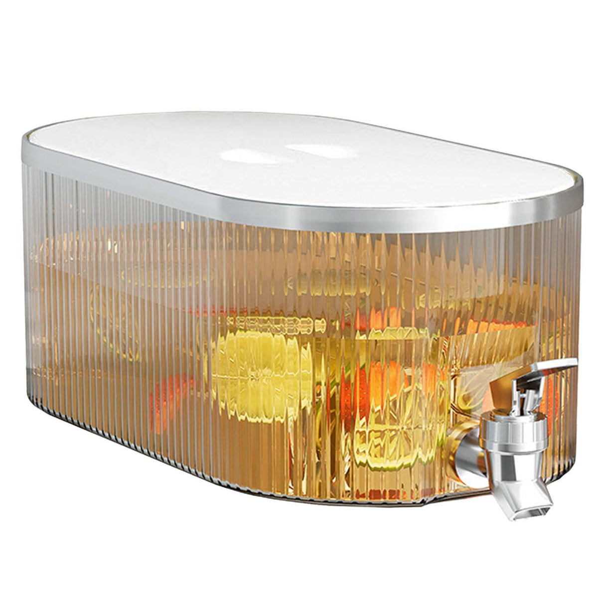 Drink Dispenser PP Good Sealing Large Opening Temperature Resistant Beverage Dispenser Cold Kettle 5L Cream