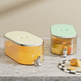 Drink Dispenser PP Good Sealing Large Opening Temperature Resistant Beverage Dispenser Cold Kettle 5L Cream