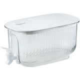 Beverage Drink Dispenser Large Capacity Food Grade Thickened Leakage Proof Cold Kettle with Faucet for Home Transparent White