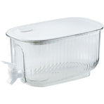 Beverage Drink Dispenser Large Capacity Food Grade Thickened Leakage Proof Cold Kettle with Faucet for Home Transparent White
