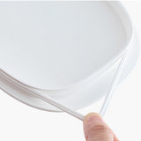 Beverage Drink Dispenser Large Capacity Food Grade Thickened Leakage Proof Cold Kettle with Faucet for Home Transparent White - Close-Up Angle