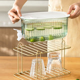 Beverage Drink Dispenser Large Capacity Food Grade Thickened Leakage Proof Cold Kettle with Faucet for Home Green
