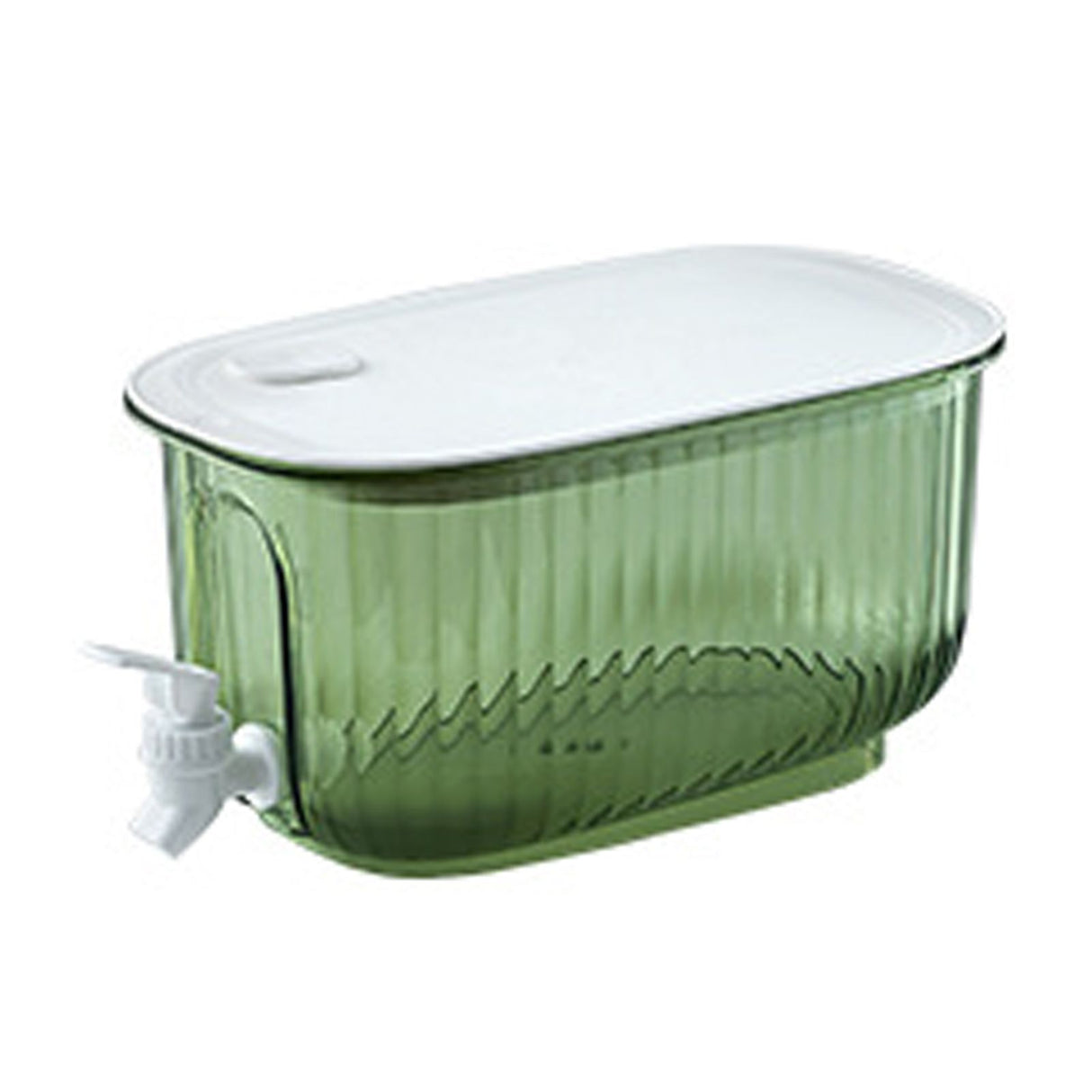 Beverage Drink Dispenser Large Capacity Food Grade Thickened Leakage Proof Cold Kettle with Faucet for Home Green