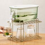 Beverage Drink Dispenser Large Capacity Food Grade Thickened Leakage Proof Cold Kettle with Faucet for Home Green