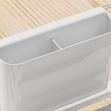 Dish Drying Rack Plastic Visualize Diversion Effluent Dish Diversion Rack for Chopsticks Bowl Plate Spoon Transparent White