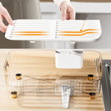 Dish Drying Rack Plastic Visualize Diversion Effluent Dish Diversion Rack for Chopsticks Bowl Plate Spoon Transparent White - Extra Image
