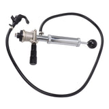 Beer Keg Pump 4inch Stainless Steel Keg Tap Hand Pump Picnic Beer Tap Kit for Homebrew Bars Restaurants Wedding - Side View