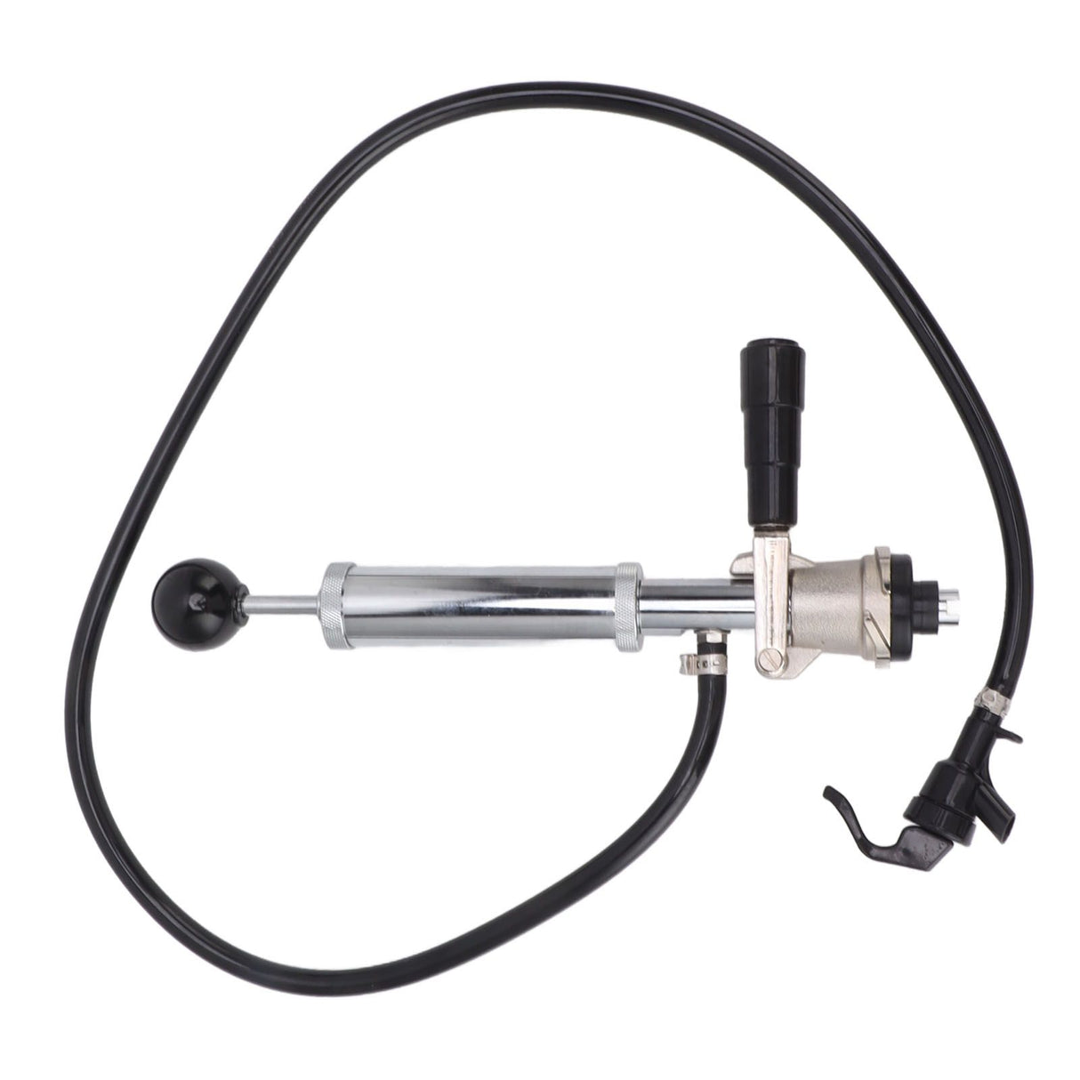 Beer Keg Pump 4inch Stainless Steel Keg Tap Hand Pump Picnic Beer Tap Kit for Homebrew Bars Restaurants Wedding