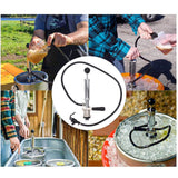 Beer Keg Pump 4inch Stainless Steel Keg Tap Hand Pump Picnic Beer Tap Kit for Homebrew Bars Restaurants Wedding