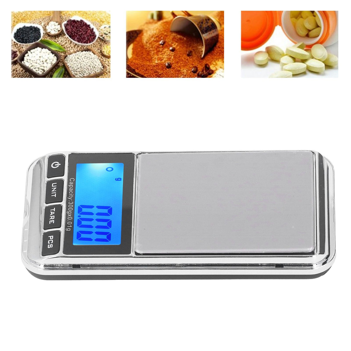 Digital Pocket Scale High Accuracy Portable Safe Reliable Mini Pocket Jewelry Scale with LCD Display for Jewelry Shop Home 500g/0.01g