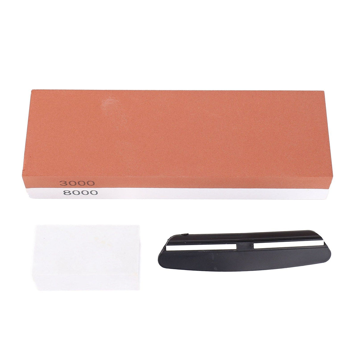 Knife Sharpening Stone 3000 8000 Grit Red White Dual Sided Wooden Base Whetstone for Kitchen Home Restaurant