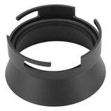 Black Coffee Dosing Funnel Aluminum Alloy Restaurant Coffee Machine Dosing Funnel Ring for 54mm Handle - Close-Up Angle