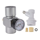 Water Pressure Reducing Valve 0‑60PSI Stainless Steel Pressure Regulator Multifunctional Hose Pressure Regulator for Homebrew