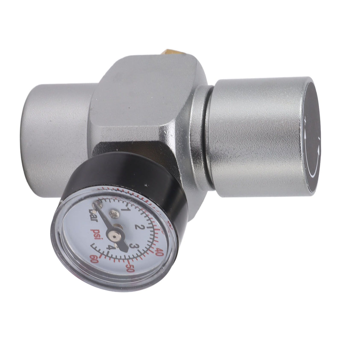 Water Pressure Reducing Valve 0‑60PSI Stainless Steel Pressure Regulator Multifunctional Hose Pressure Regulator for Homebrew